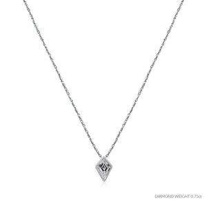 ROCK & DIVINE - DAGGER PENDANT WITH HEAVENLY CHAIN | WHITE / 0.75 NECKLACES