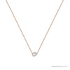 ROCK & DIVINE - PERFECT PEAR ROSE CUT PENDANT WITH HALO | ROSE / 0.33 NECKLACES