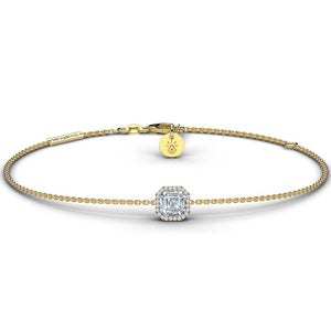ROCK & DIVINE - PERFECT SQUARE WITH HALO | YELLOW / 0.25 BRACELETS