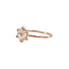 MIRROR DIAMOND SOLITAIRE RING IN 18KT YELLOW GOLD