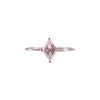 VISIONARY DIAMOND SOLITAIRE RING  IN 18KT WHITE GOLD