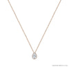 ROCK & DIVINE - PERFECT PEAR DROP PENDANT WITH HALO | ROSE / 0.75 NECKLACES