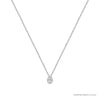 ROCK & DIVINE - PERFECT PEAR DROP PENDANT WITH HALO | WHITE / 0.33 NECKLACES