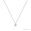 ROCK & DIVINE - PERFECT PEAR DROP PENDANT WITH HALO | WHITE / 0.50 NECKLACES