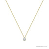 ROCK & DIVINE - PERFECT PEAR DROP PENDANT WITH HALO | YELLOW / 0.33 NECKLACES
