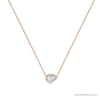 ROCK & DIVINE - PERFECT PEAR ROSE CUT PENDANT WITH HALO | ROSE / 0.75 NECKLACES