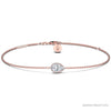 ROCK & DIVINE - PERFECT PEAR WITH HALO | ROSE / 0.33 BRACELETS