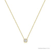 ROCK & DIVINE - PERFECT SQUARE PENDANT WITH HALO | YELLOW / 0.75 NECKLACES