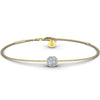 ROCK & DIVINE - PERFECT SQUARE WITH HALO | YELLOW / 0.25 BRACELETS