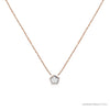 ROCK & DIVINE - THE CROWN JEWEL PENDANT WITH HALO | ROSE / 0.75 NECKLACES