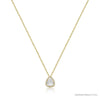 ROCK & DIVINE - THE RAIN DROP PENDANT WITH HALO | YELLOW / 0.75 NECKLACES